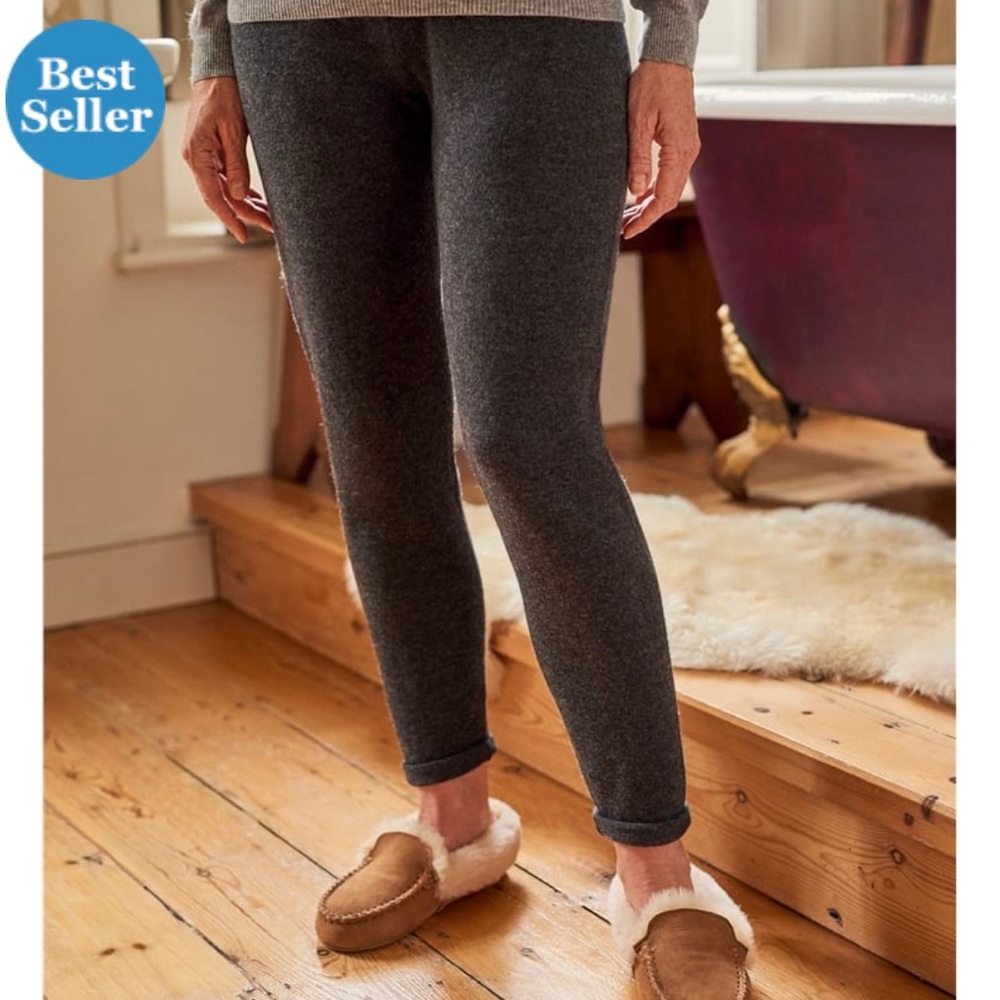 NWT Woolovers Cashmere Merino Luxe Jogger Charcoal SM